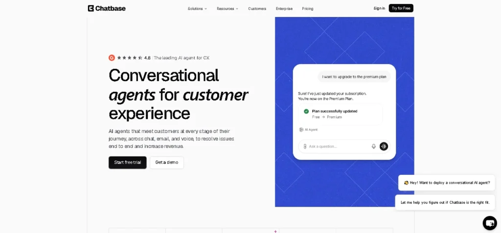 Chatbase (Best for Chatbots Trained on Your Content)