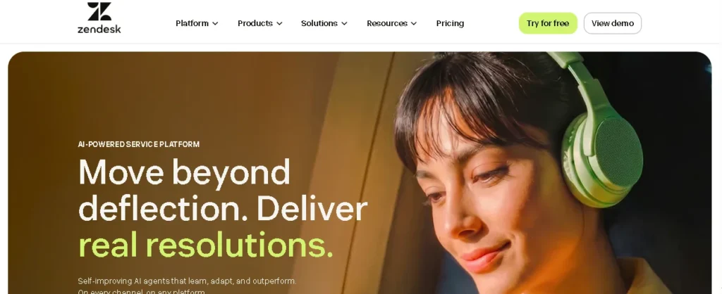 Zendesk AI (Best for Enterprise Support)