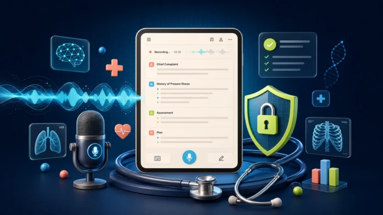 Best AI medical scribe converting doctor-patient conversations into structured clinical notes