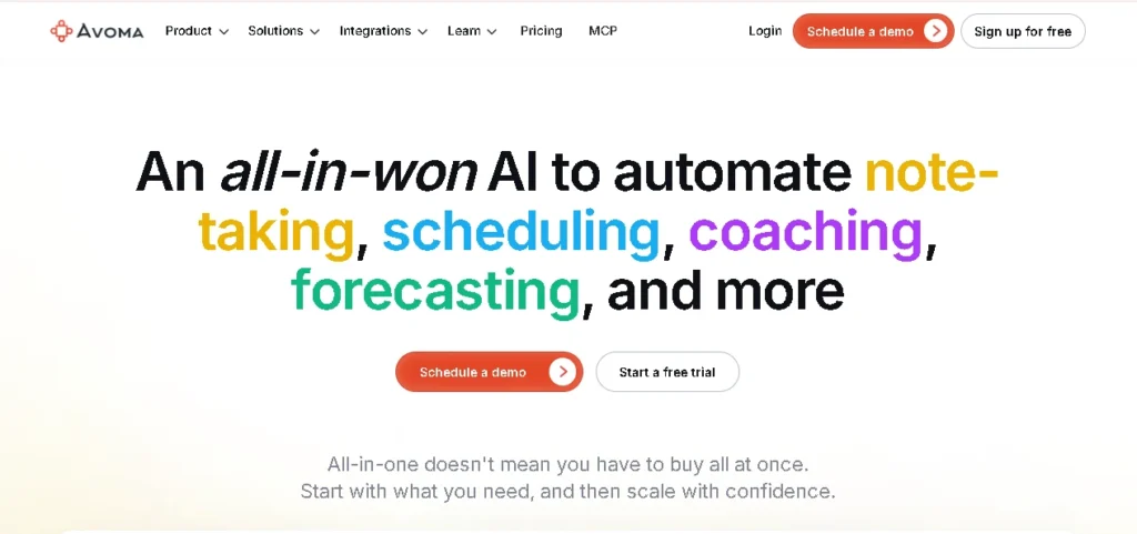 Avoma- Best End-to-End Workflow for Revenue Teams